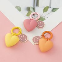 Cute Pastoral Heart Shape Resin Women's Bag Pendant Keychain main image 4