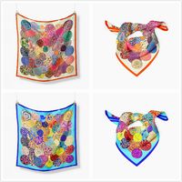Women's Elegant Business Color Block Polyester Printing Scarf main image 4