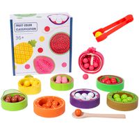 Jouets D'apprentissage Bébé (0-2 Ans) Fruit Bois Jouets main image 3