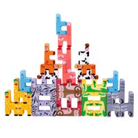 Building Toys Toddler(3-6years) Animal Cartoon Wood Toys main image 2