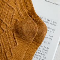 Women's Simple Style Solid Color Blending Crew Socks A Pair main image 3