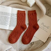 Women's Simple Style Solid Color Blending Crew Socks A Pair sku image 7