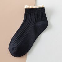 Women's Korean Style Solid Color Cotton Ankle Socks A Pair sku image 1