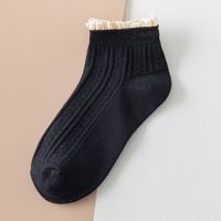 Femmes Style Coréen Couleur Unie Coton Cheville Chaussettes Une Paire sku image 1