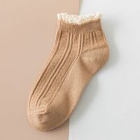 Women's Korean Style Solid Color Cotton Ankle Socks A Pair sku image 7