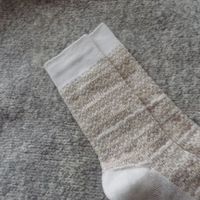 Frau Japanischer Stil Gitter Wolle Crew Socken Ein Paar sku image 2