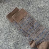 Frau Japanischer Stil Gitter Wolle Crew Socken Ein Paar sku image 6