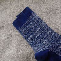 Women's Japanese Style Lattice Wool Crew Socks A Pair sku image 3