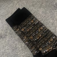 Women's Japanese Style Lattice Wool Crew Socks A Pair sku image 1