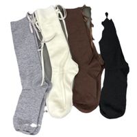 Women's Casual Solid Color Bow Knot Wool Crew Socks A Pair main image 4