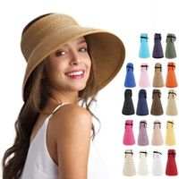 Women's Simple Style Solid Color Big Eaves Sun Hat main image 1