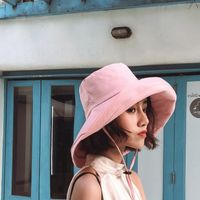 Women's Basic Simple Style Solid Color Crimping Bucket Hat sku image 3