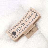 Women's Retro Simple Style Letter Pistol Cattle Pu Leather Hair Claws main image 4