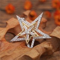Ig Style Star Bicycle Copper Inlay Zircon Unisex Brooches main image 5