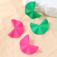 1 Pair Simple Style Geometric Plating Alloy Ear Studs main image 1