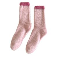 Women's Sweet Solid Color Polyester Crew Socks A Pair main image 5