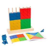 Bauspielzeug Kleinkind (3-6 Jahre) Farbblock Holz Spielzeug main image 2