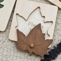 Puzzles Toddler(3-6years) Leaves Wood Toys main image 3