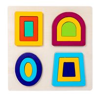Puzzles Toddler(3-6years) Triangle Round Wood Toys sku image 4