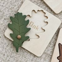 Puzzles Toddler(3-6years) Leaves Wood Toys main image 2
