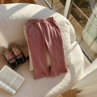 Elegant Cute Solid Color Corduroy Pants & Leggings sku image 2
