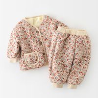 Cute Flower Polyester Baby Clothing Sets sku image 11