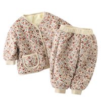Cute Flower Polyester Baby Clothing Sets main image 1