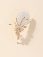 Classic Style Feather Copper Plating Women's Brooches main image 2