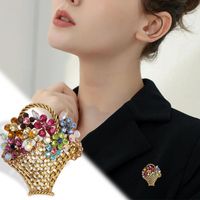 Lady Flower Alloy Inlay Rhinestones Women's Brooches main image 2