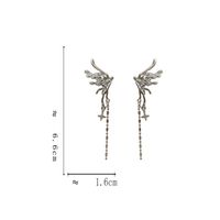 1 Pair Ig Style Simple Style Star Wings Plating Chain Alloy Copper Drop Earrings main image 2