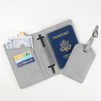 Unisex Solid Color Pu Leather Open Card Holders sku image 5