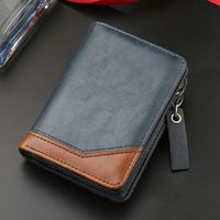Men's Solid Color Pu Leather Zipper Wallets sku image 3
