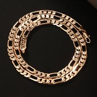 Hip-hop Xuping Solid Color Copper Alloy Plating 18k Gold Plated Men's Necklace main image 4