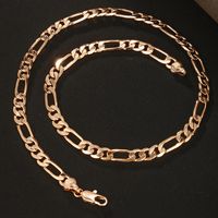 Hip-hop Xuping Solid Color Copper Alloy Plating 18k Gold Plated Men's Necklace main image 7