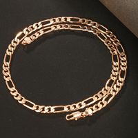 Hip-hop Xuping Solid Color Copper Alloy Plating 18k Gold Plated Men's Necklace main image 9