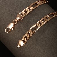 Hip-hop Xuping Solid Color Copper Alloy Plating 18k Gold Plated Men's Necklace main image 10