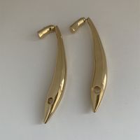 1 Pair Exaggerated French Style Solid Color Plating Alloy Gold Plated Silver Plated Drop Earrings main image 8
