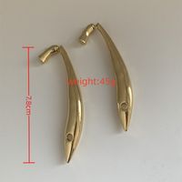 1 Pair Exaggerated French Style Solid Color Plating Alloy Gold Plated Silver Plated Drop Earrings main image 2