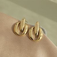 1 Pair Simple Style Solid Color Alloy Drop Earrings main image 1