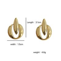 1 Pair Simple Style Solid Color Alloy Drop Earrings main image 4