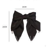Women's Ig Style Sweet Bow Knot Cloth Inlay Artificial Pearls Rhinestones Hair Clip main image 2