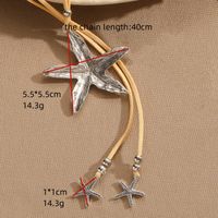 Beach Starfish Alloy Rope Women's Necklace main image 3