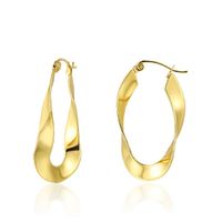 1 Pair Simple Style Solid Color Plating 304 Stainless Steel Earrings main image 5