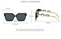 Vacation Solid Color Pc Square Full Frame Women's Sunglasses main image 2