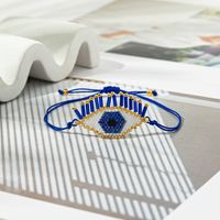 Lässig Vintage-stil Teufels Auge Glas Seil Handgemacht Frau Armbänder sku image 1