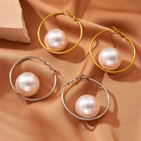 Casual Geometric Stainless Steel Artificial Pearl Plating Artificial Pearls 18K Gold Plated Unisex Choker main image 7