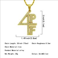Simple Style Number Alloy Men's Pendant Necklace main image 2