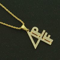 Simple Style Number Alloy Men's Pendant Necklace main image 3