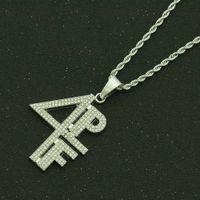 Simple Style Number Alloy Men's Pendant Necklace main image 4
