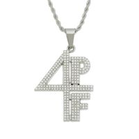 Simple Style Number Alloy Men's Pendant Necklace sku image 2